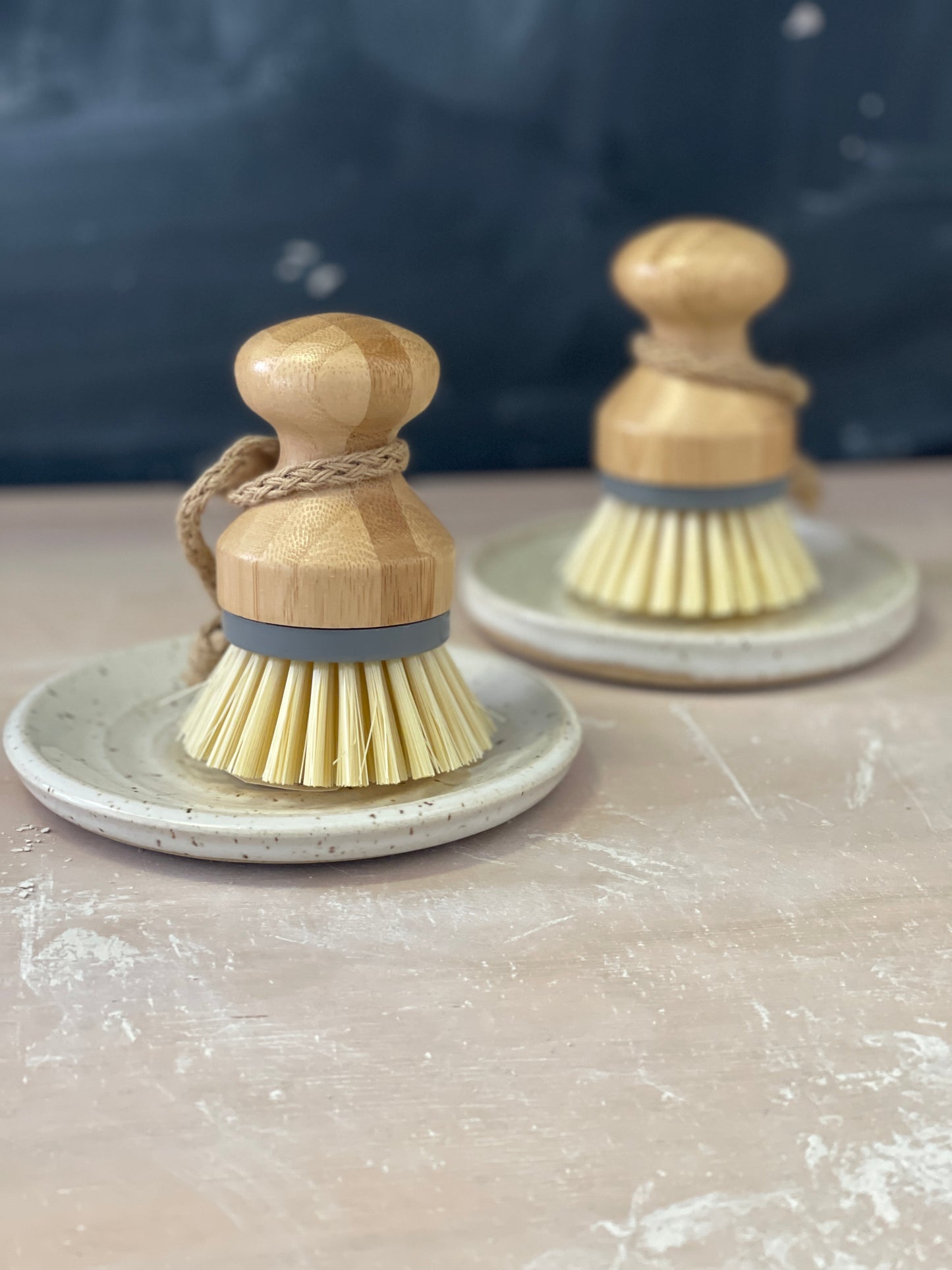 Scrub Brush and Drainage Dish